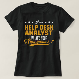 T-shirt Analyste de centre d'aide
