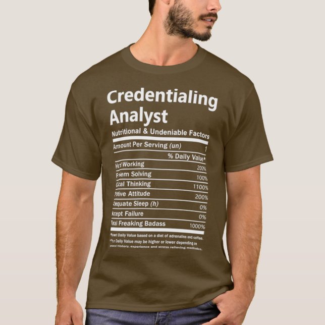 T-shirt Analyste de certification Analyste de certificatio (Devant)