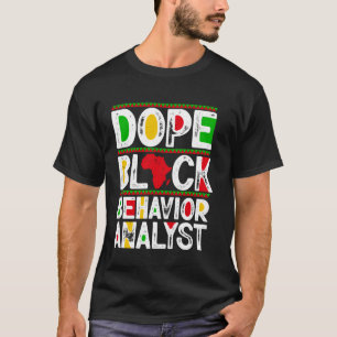 T-shirt Analyste de comportement noir défoncé