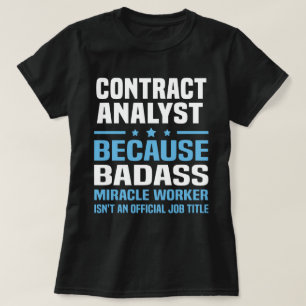 T-shirt Analyste de contrat