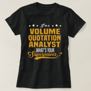 T-shirt Analyste de devis de volume
