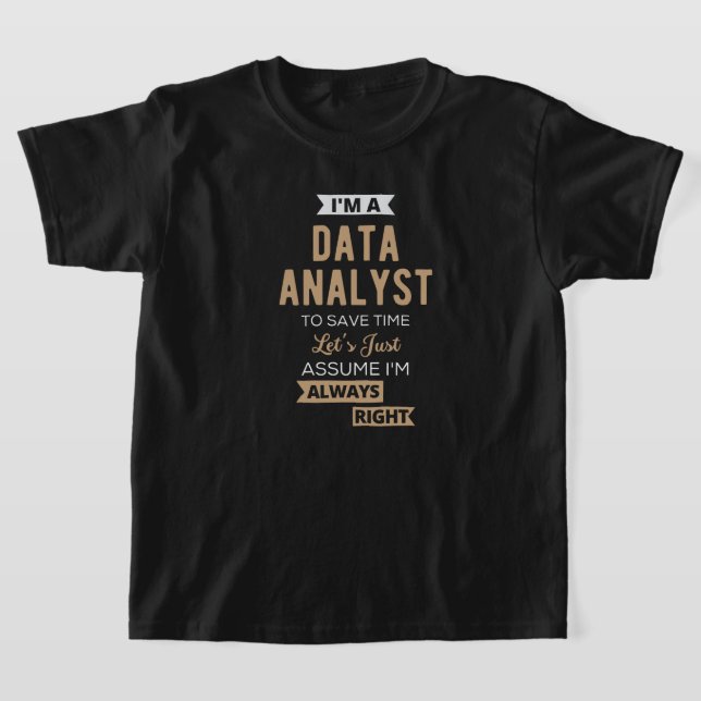 T-shirt Analyste de données (Poser)