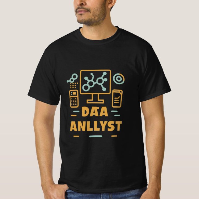 T-shirt analyste de données (Devant)