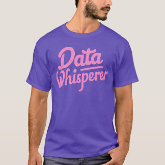 T-shirt analyste de données Whisperer Light Blue