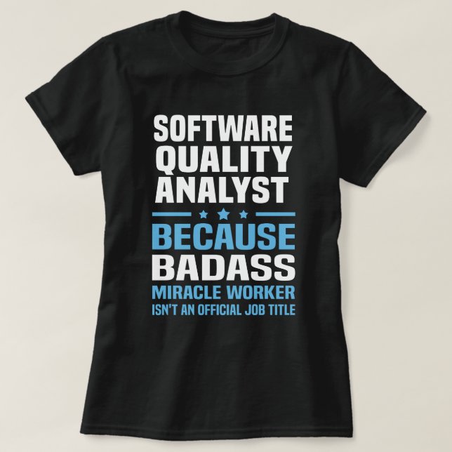 T-shirt Analyste de la qualité du logiciel (Design devant)