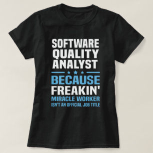 T-shirt Analyste de la qualité du logiciel