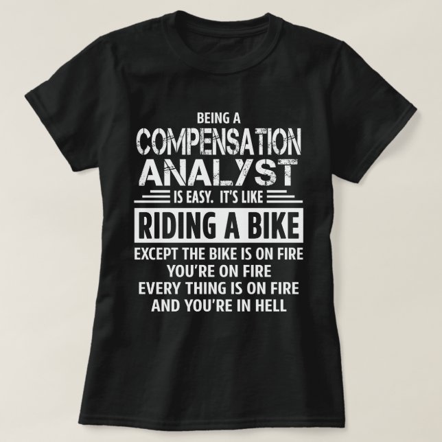 T-shirt Analyste de rémunération (Design devant)