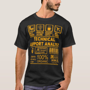 T-SHIRT ANALYSTE DE SOUTIEN TECHNIQUE NICE DESIGN 2017 1