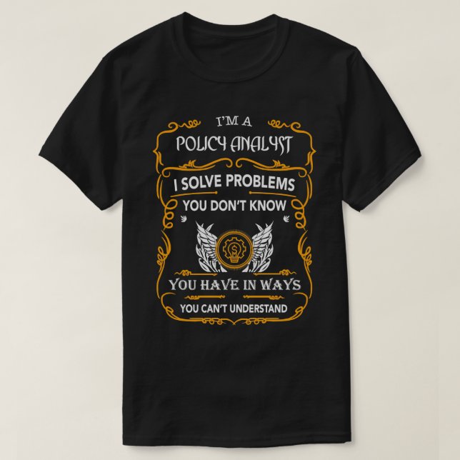 T-SHIRT ANALYSTE DE STRATÉGIE (Design devant)