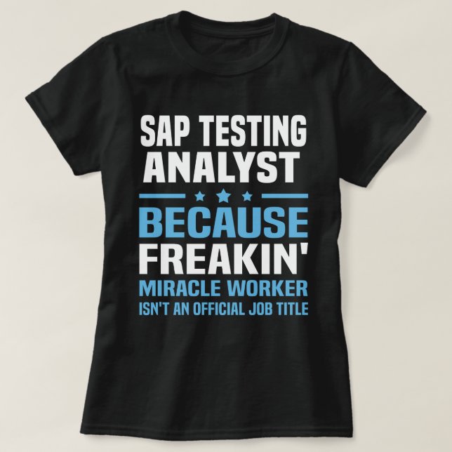 T-shirt Analyste de test SAP (Design devant)