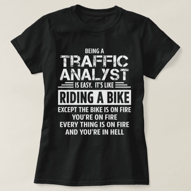 T-shirt Analyste de trafic (Design devant)