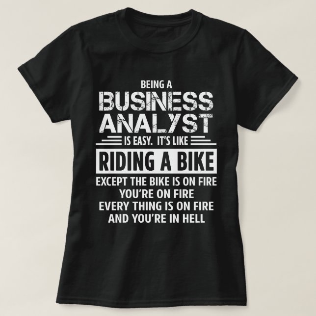 T-shirt Analyste d'entreprise (Design devant)
