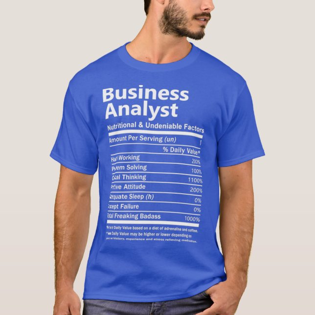 T-shirt Analyste d'entreprise Analyste    Tand Gift (Devant)