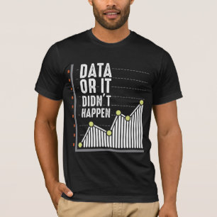 T-shirt Analyste des comportements Nerd des données Stati
