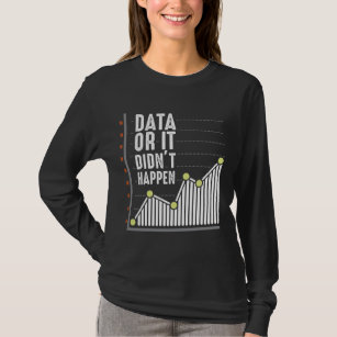 T-shirt Analyste des comportements Nerd des données Statis