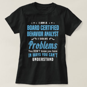 T-shirt Analyste du comportement certifié par le conseil
