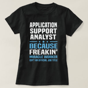 T-shirt Analyste du support d'application