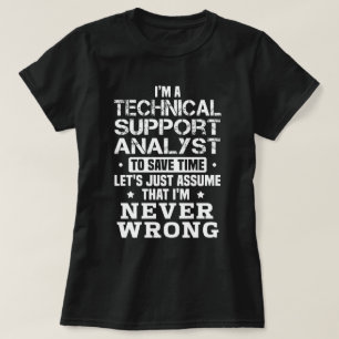 T-shirt Analyste du support technique