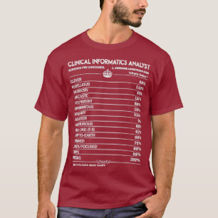T-shirt Analyste en informatique clinique Analyste cliniqu