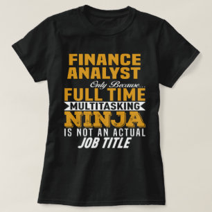 T-shirt Analyste financier