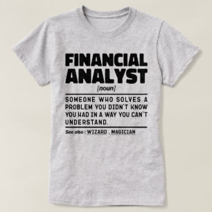 T-shirt Analyste financier Cotravailleur Cool de définitio