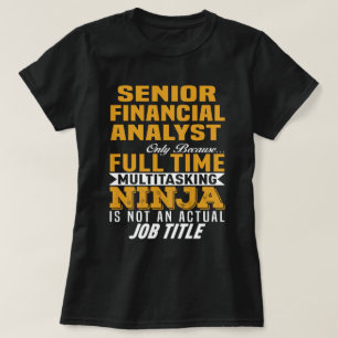T-shirt Analyste financier principal