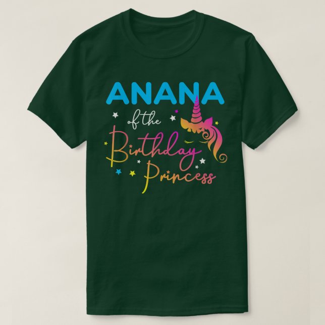 T-shirt Anana de l'Anniversaire Princesse Anniversaire Uni (Design devant)