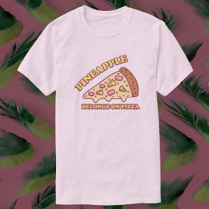 T-shirt Ananas Appartient Sur Pizza - Pro Hawaiian Pizza