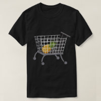 Ananas Drôle dans la Conception de Panier d'Achat