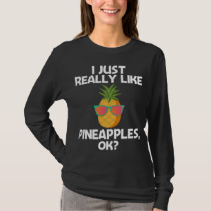 T-shirt Ananas Drôle Pour Hommes Femmes Lunettes De Soleil