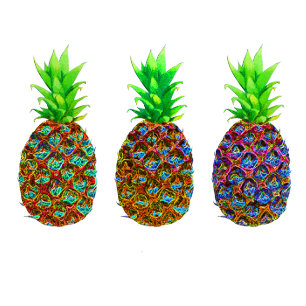 T-shirt Ananas électrique