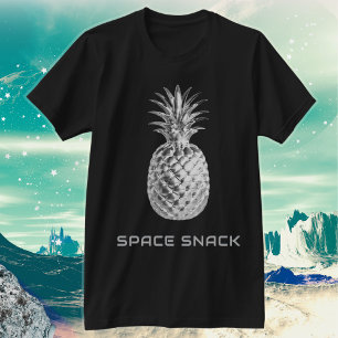 T-shirt Ananas en argent de la collation spatiale