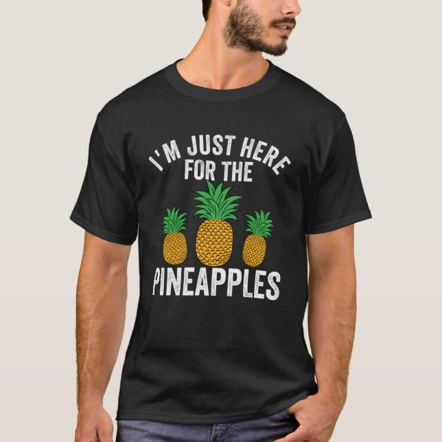 T-shirt Ananas Hawaii Fruit Ananas Hawaii Hommes Hawaïens (Devant)