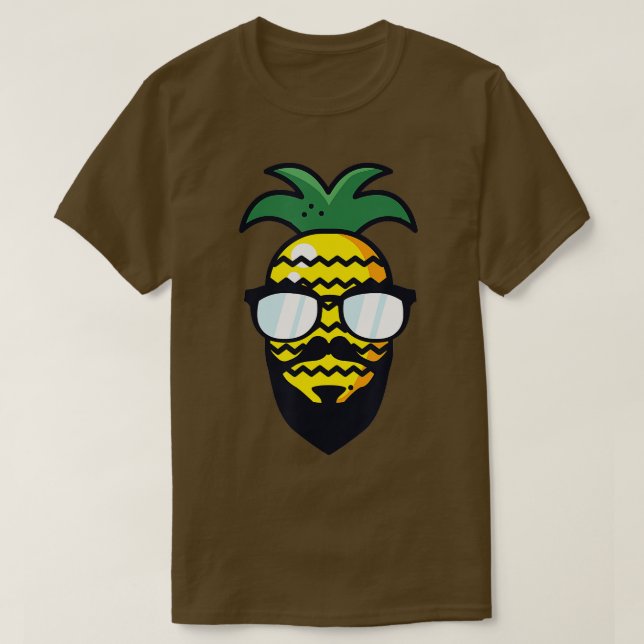 T-shirt Ananas Hipster (Design devant)