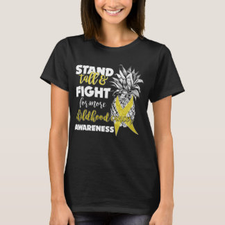T-shirt ananas stand de sensibilisation au cancer de l'enf