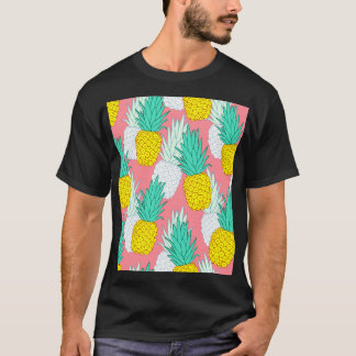 T-shirt Ananas Tropical : Rouge Cartoon Chic.