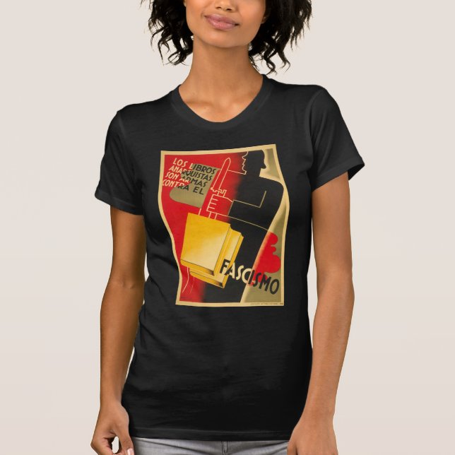 T-shirt Anarchiste de guerre civile espagnole/affiche rare (Devant)