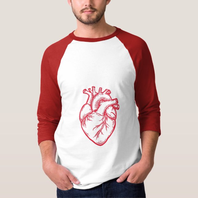 T-shirt Anatomical Heart Valentine Shirt (Devant)