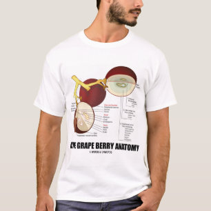 T-shirt Anatomie de baie de raisin de cuve (fruit)