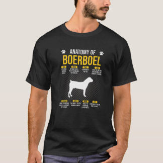 T-shirt Anatomie De Boerboel Amoureux des chiens