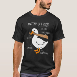 T-shirt Anatomie de Goose Farm Canard Chou Bonk Gander Fun