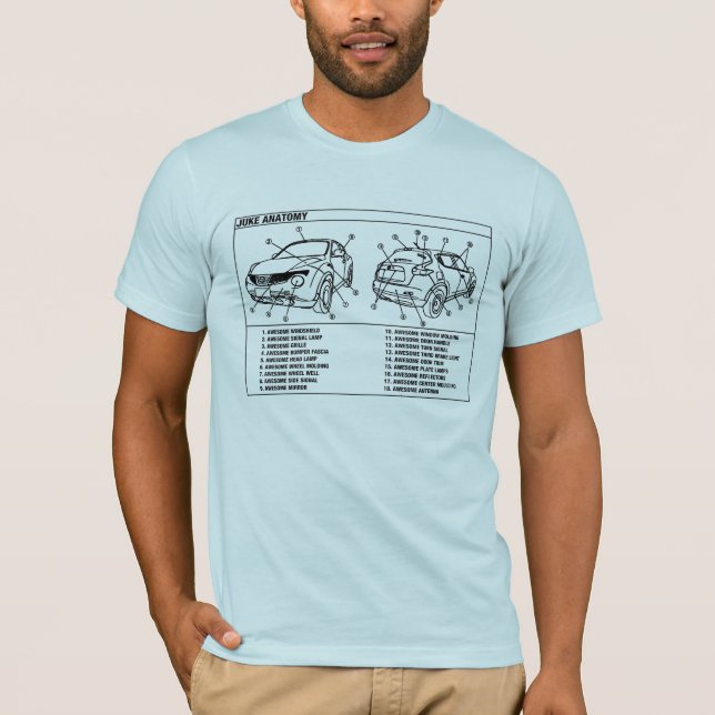T-SHIRT ANATOMIE DE JUKE (Devant)