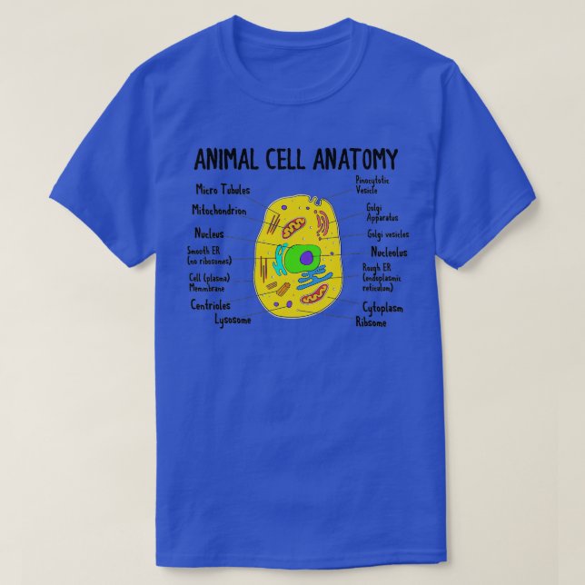 T-shirt Anatomie De La Biologie Des Cellules Animales Biol (Design devant)