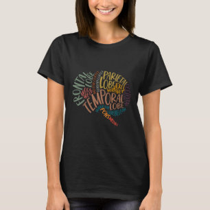 T-shirt Anatomie De La Fête Mère Du Cerveau Infirmier Cerv