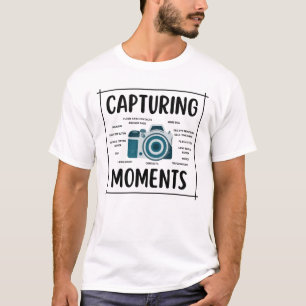 T-shirt Anatomie de la photographie, Capturer les moments