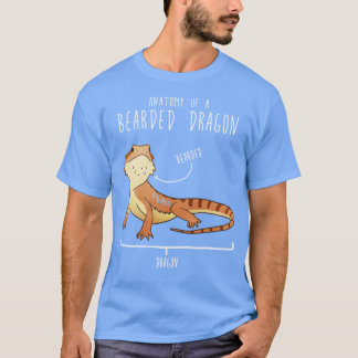 T-shirt Anatomie de reptile de dragon à oreilles