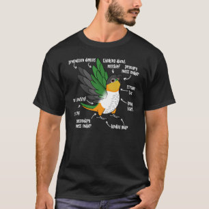 T-shirt Anatomie des perroquets I Caique à tête noire