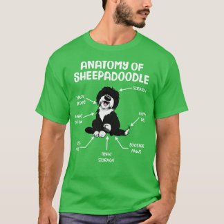 T-shirt Anatomie Drôle De Sheepadle Graphique Drôle Sheepa