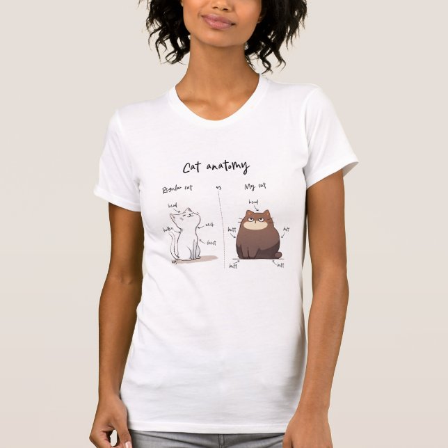 T-shirt Anatomie du chat (Devant)