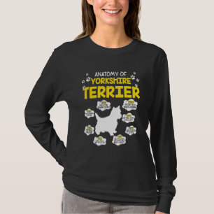T-shirt Anatomie Du Chien Terrier Du Yorkshire